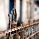 Rust can damage a fence if not maintained properly