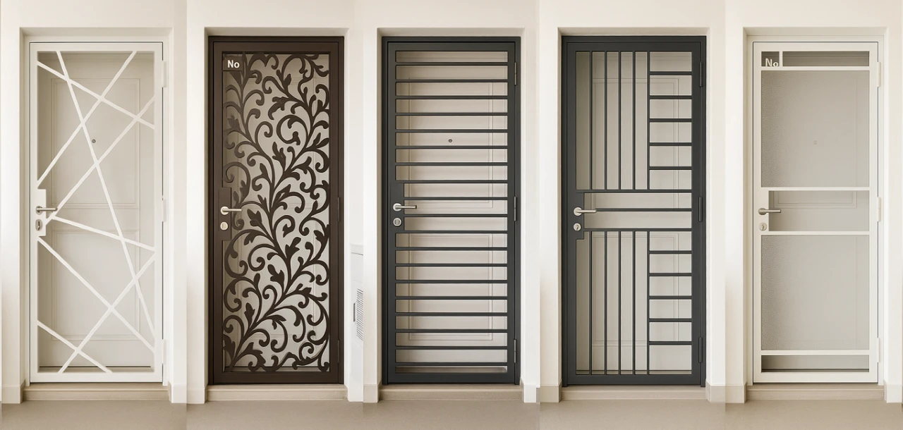designs and colours for mild steel gates