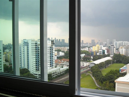 Sliding windows in a High-floor balcony