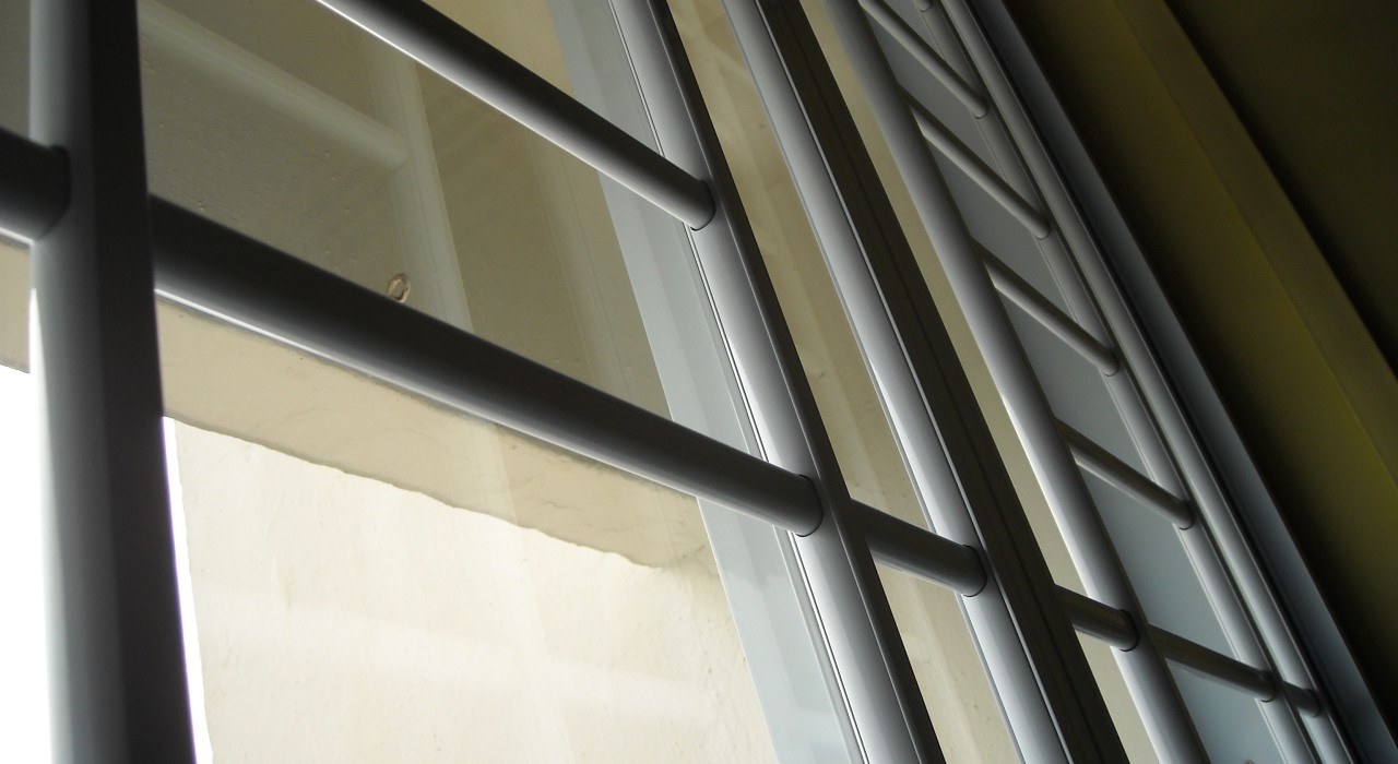 white lattice design grilles