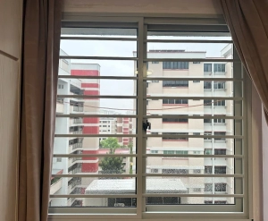 simple design grilles in BTO flat